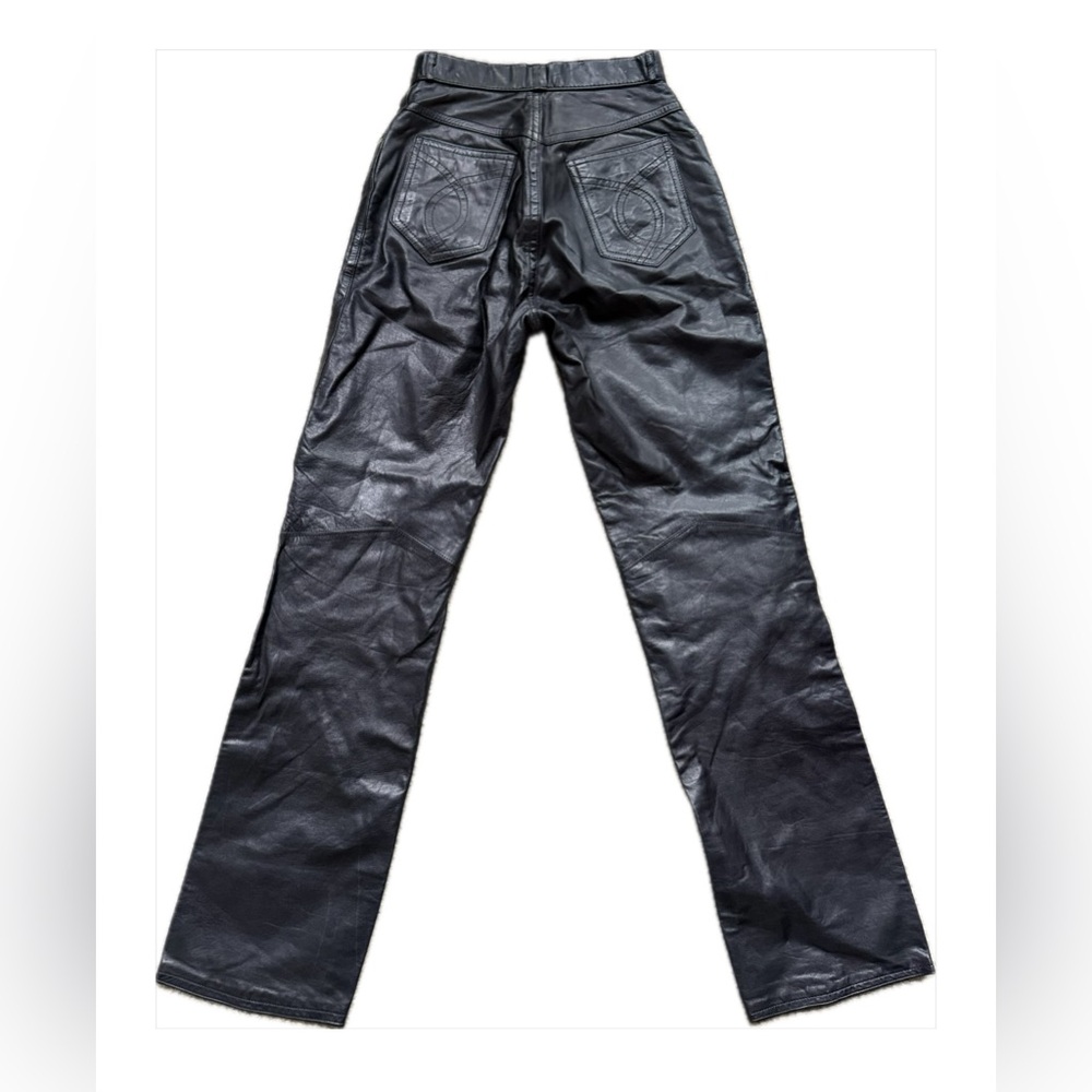 Wilsons Leather Black Straight Leg Leather Pants—runs small - Picture 5 of 13